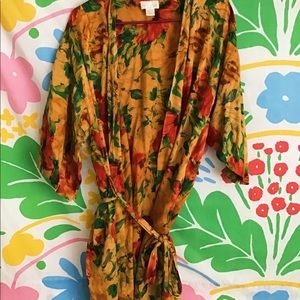 vintage 100% silk kimono